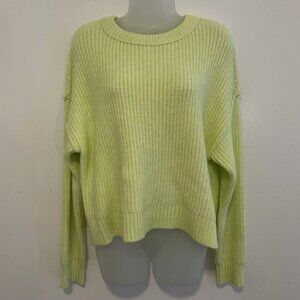 American Eagle Sweater Women's Green Crew Neck Long Sleeve Knit Medium NWOT